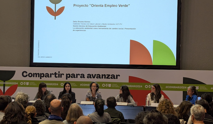 UGT PV presenta el proyecto "Orienta Empleo Verde" en el Congreso Nacional de Medio Ambiente CONAMA