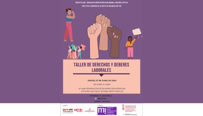 Taller de derechos y deberes laborales dirigido a mujeres migrantes