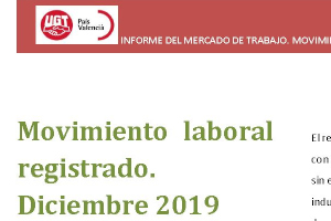 Informe del movimiento laboral registrado de diciembre de 2019