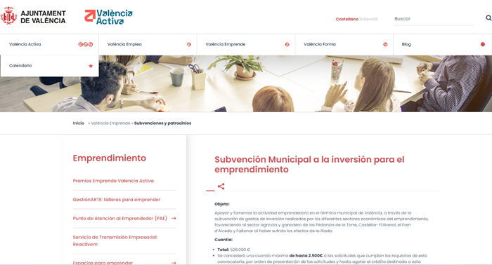 SUBVENCIÓN MUNICIPAL A LA INVERSIÓN PARA EL EMPRENDIMIENTO