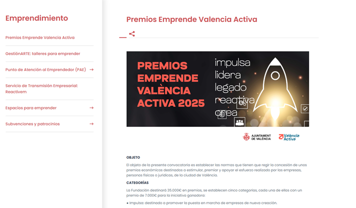 PREMIOS VALENCIA EMPRENDE 2025